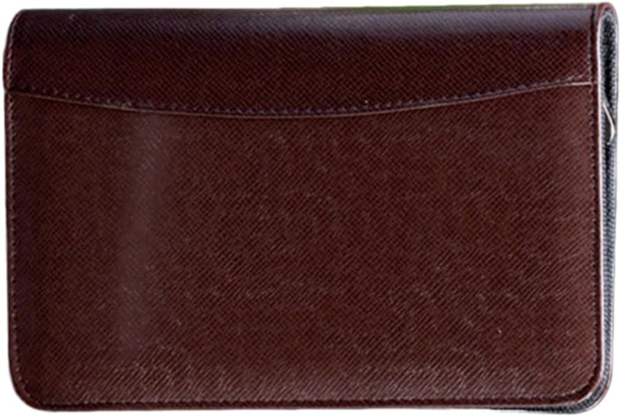 Pu Leather Cover A5 Zipper Notebook Loose-Leaf Business Notepad Calculator Men Women