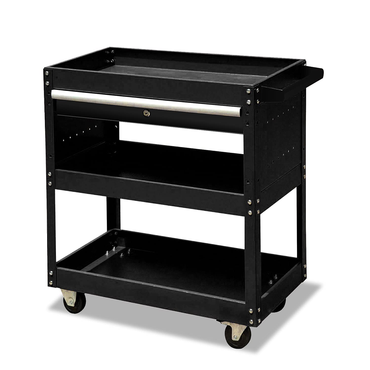 Buy 3Tier Rolling Tool Cart,330 LBS Capacity 3Tray Rolling Utility