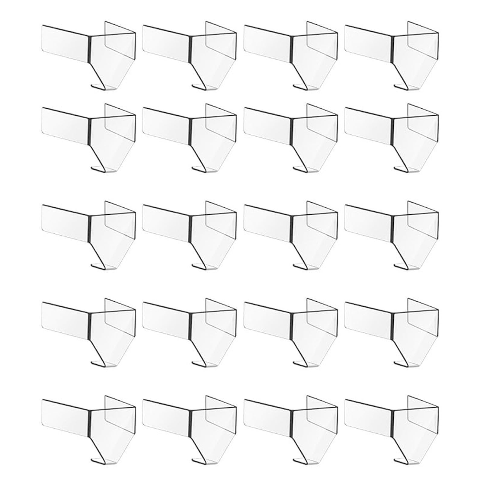 20 Three pronged Loose Socket Fixed Plugs, American Standard Anti Baby Safety Child Safety Electrical Plug Protector, Fixed Loose Socket Plugs, not Easy to Fall Off and Cut Off Power Supply