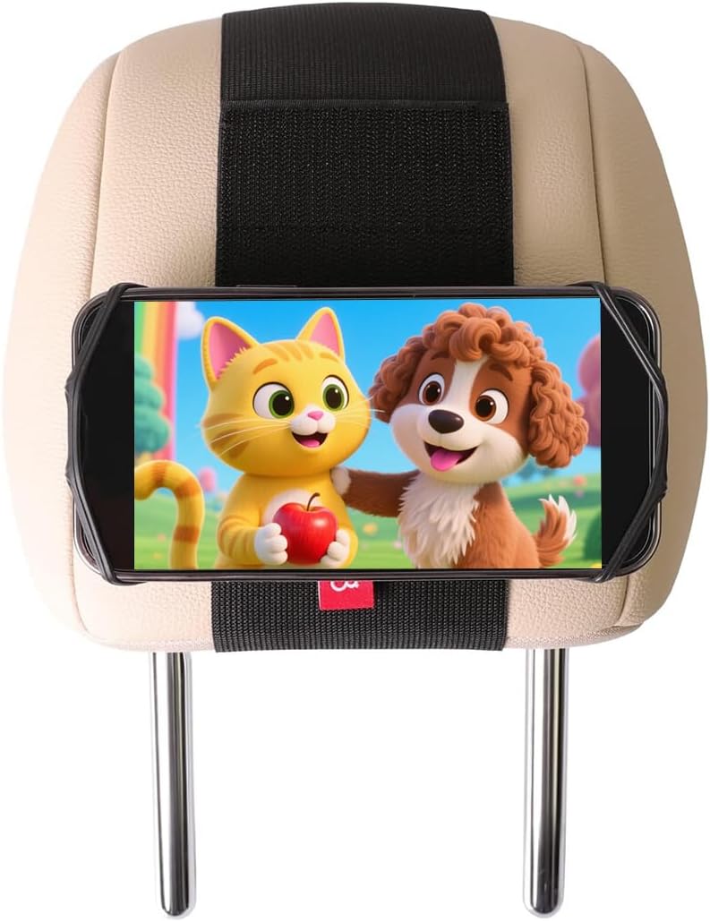 Car Phone Headrest Holder – Car Back Seat Headrest Phone Mount for Kids, Road Trip Essentials, Compatible with iPhone, Samsung, Google, Huawei, Nokia, Other Smartphones (1 Pack) Car Phone Headrest Holder – Car Back Seat Headrest Phone Mount for Kids, Road Trip Essentials, Compatible with iPhone, Samsung, Google, Huawei, Nokia, Other Smartphones (1 Pack)