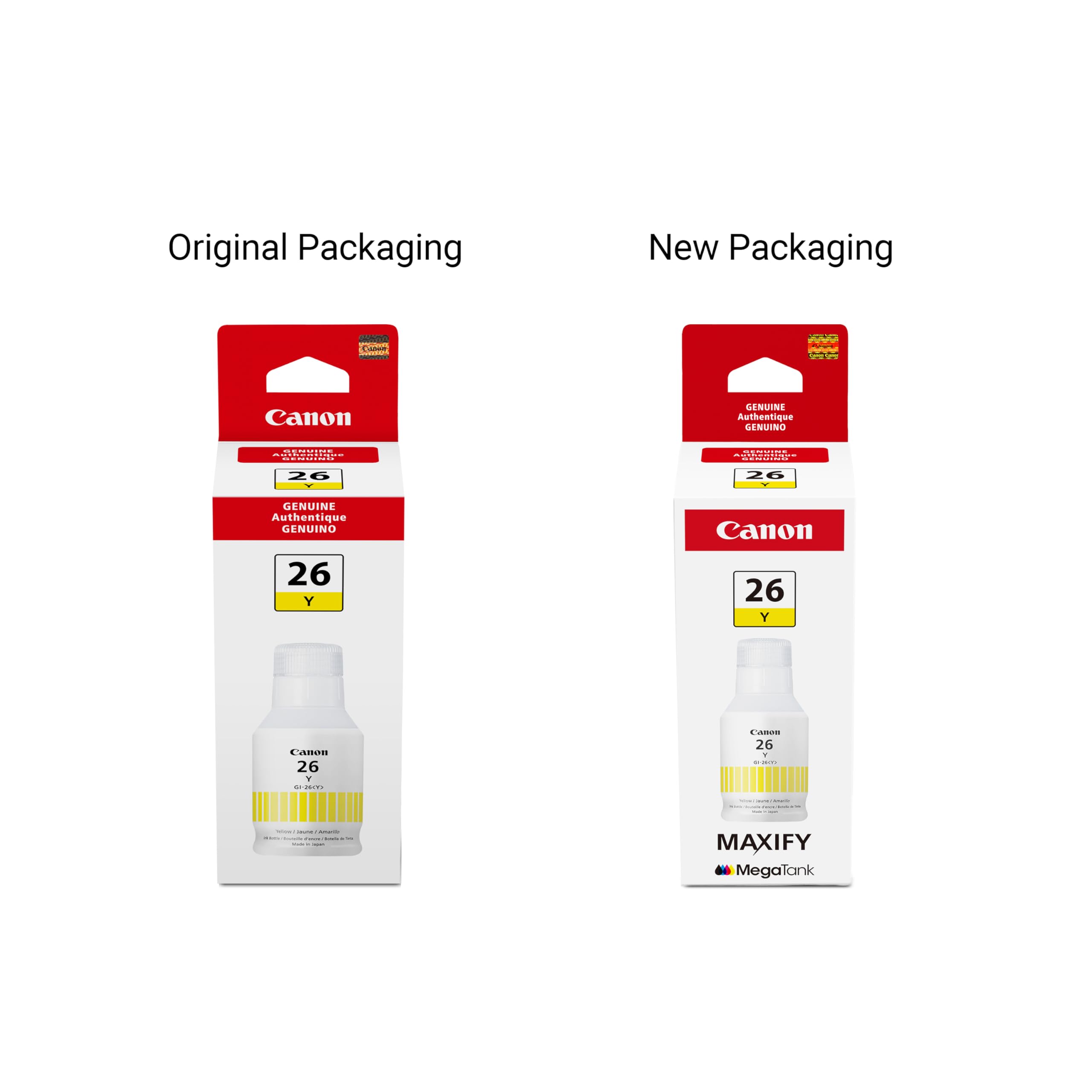 Amazon.com: Canon GI-26 Genuine Pigment Yellow Ink Bottle