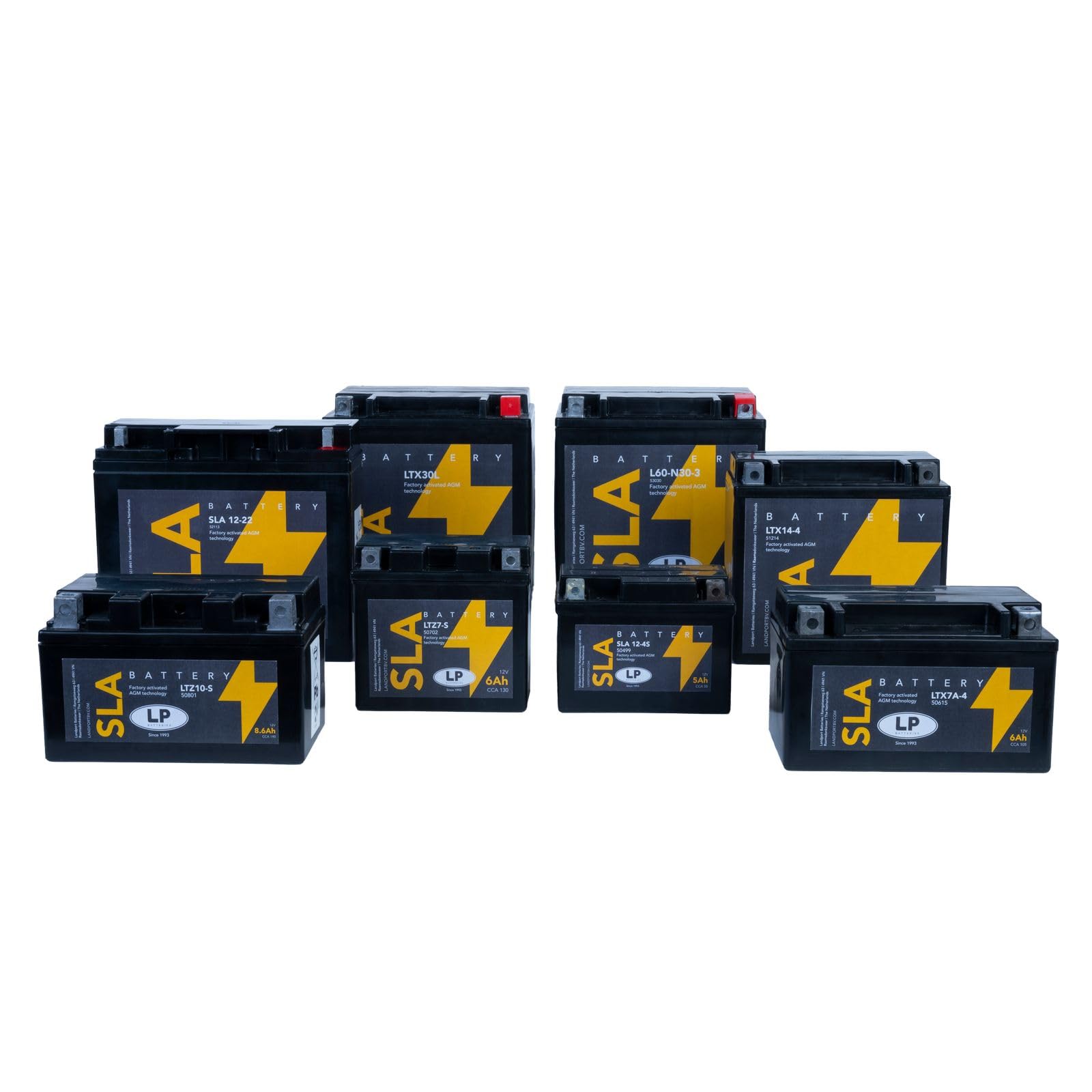 LANDPORT Batterie LTZ8V 12V 7Ah kompatibel für Honda CBF 500, CMX, CRF 250, Forza 125, PCX 125 150, SH Scoopy, Yamaha MT-03, X-Max 125 300