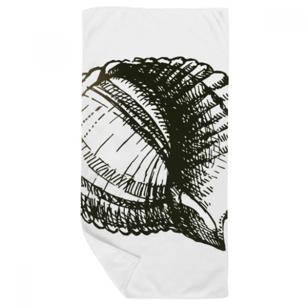 Serviette de bain et gant de toilette illustration marine pour le sport
