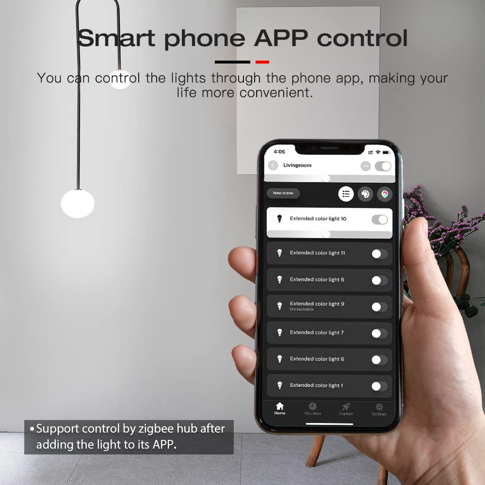 GLEDOPTO (Zigbee3.0+2.4G+PUSH) DIN Rail ZigbeeAC Dimmer AC100-240V Dimmable LED 200W lampe halogènes 400W Compatible avec Hu*e/Tuya/SmartThings