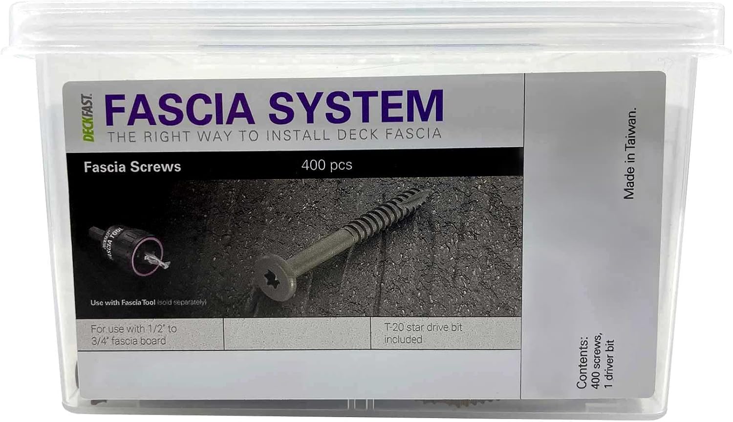 🔥 Hot Deals Deckfast Stainless Steel Fascia Screws 9 x 1-7/8 T-20 Star Drive Cedar 400 Pieces
