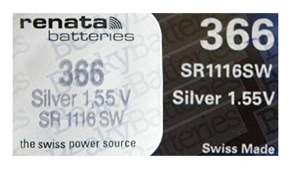 Renata Batterie 365 Renata 365 Uhrenbatterie SR1116SW - Schweizer Qualität  1.5V Renata Uhrenbatterie Renataシングルウォッチバッテリースイス製Renata 366またはSR 1116 SW 1.5 V (10 x 366またはS