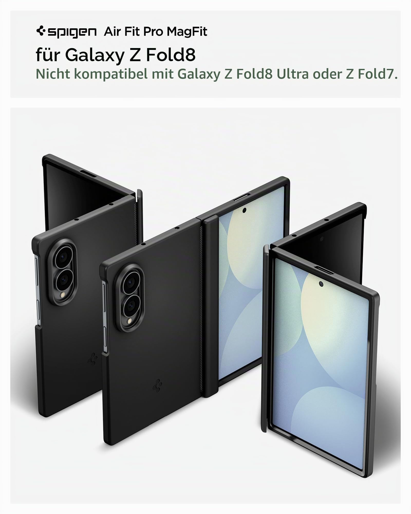 Spigen Air Fit Pro MagFit Hülle für Samsung Galaxy Z Fold 8 -Schwarz