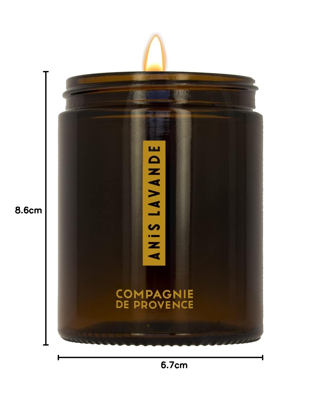 Compagnie de Provence® Duftkerze Anise Lavender 150 g | für eine entspannende und erholsame Atmosphäre | handgefertigt