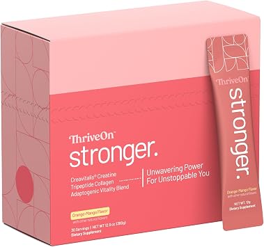 ThriveOn Womens Creatine and Collagen for Midlife Support, 30 Count