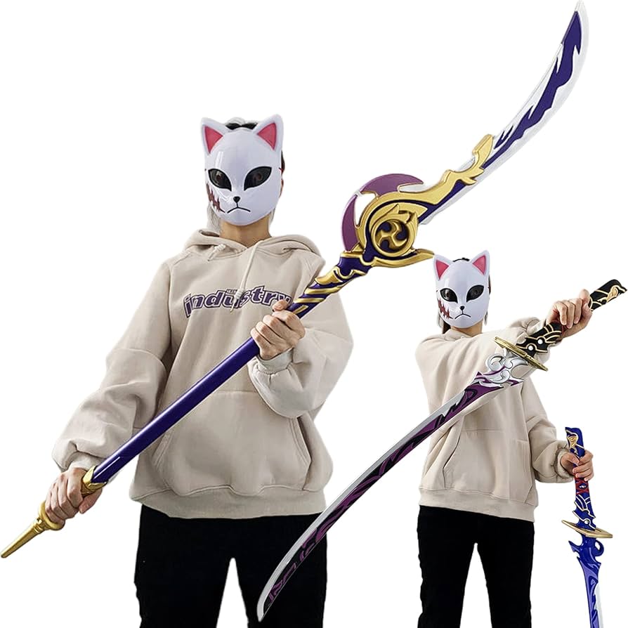 原神　雷電将軍　コスプレ　武器　草薙の稲光　長柄武器 槍 41NoILAX8sL._AC_SY200_QL15_.jpg