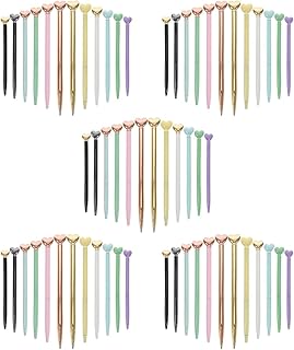 BESTOYARD 60 Peças Caneta De Metal Amor Caneta De Tinta Preta Canetas Esferográficas Canetas De Tinta Preta Canetas De Preto Tinta Preta Caneta De Rosa Caneta Criativa Caneta