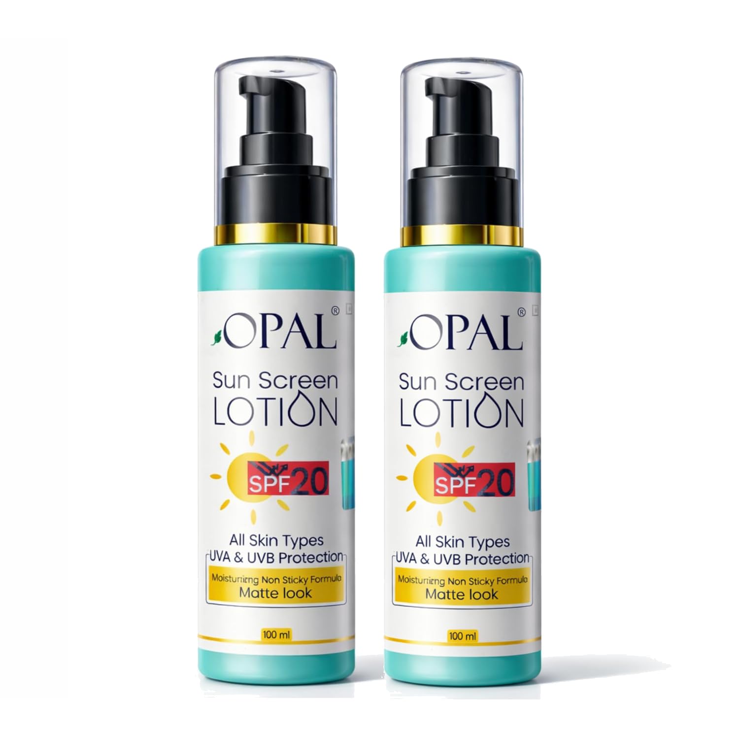 OPAL Sunscreen Lotion, SPF-20 | UVA & UVB Protection | Moisturizing & Non-Sticky Formula- 100ml Pack of 2-picture-46
