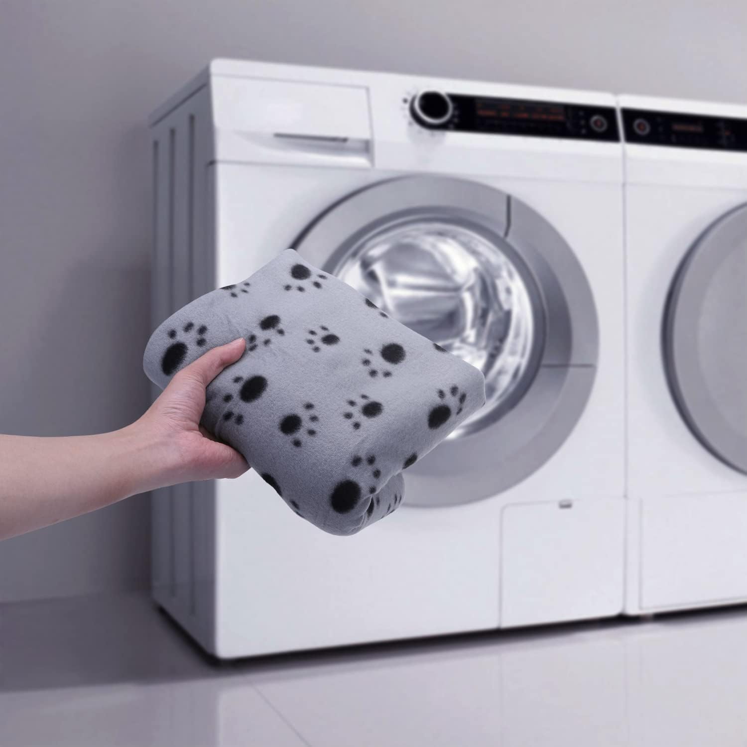 Nobleza - Morbida Coperta in Pile per Cani e Gatti. Confezione da 6 Pezzi, Color Grigio, Misure 160 * 100 cm