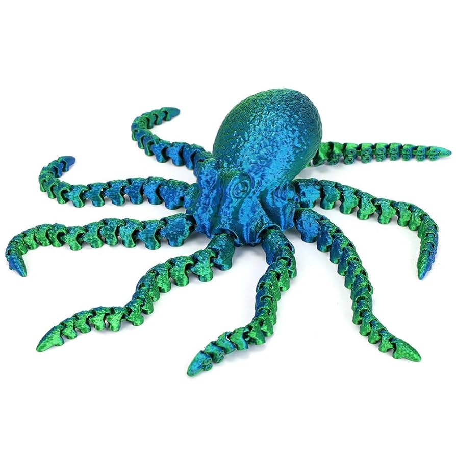 3dプリンタ製 メタリックカラーオクトパスフィギュア 21体セット蛸 3dプリンタ製 メタリックカラーオクトパスフィギュア 21体セット
