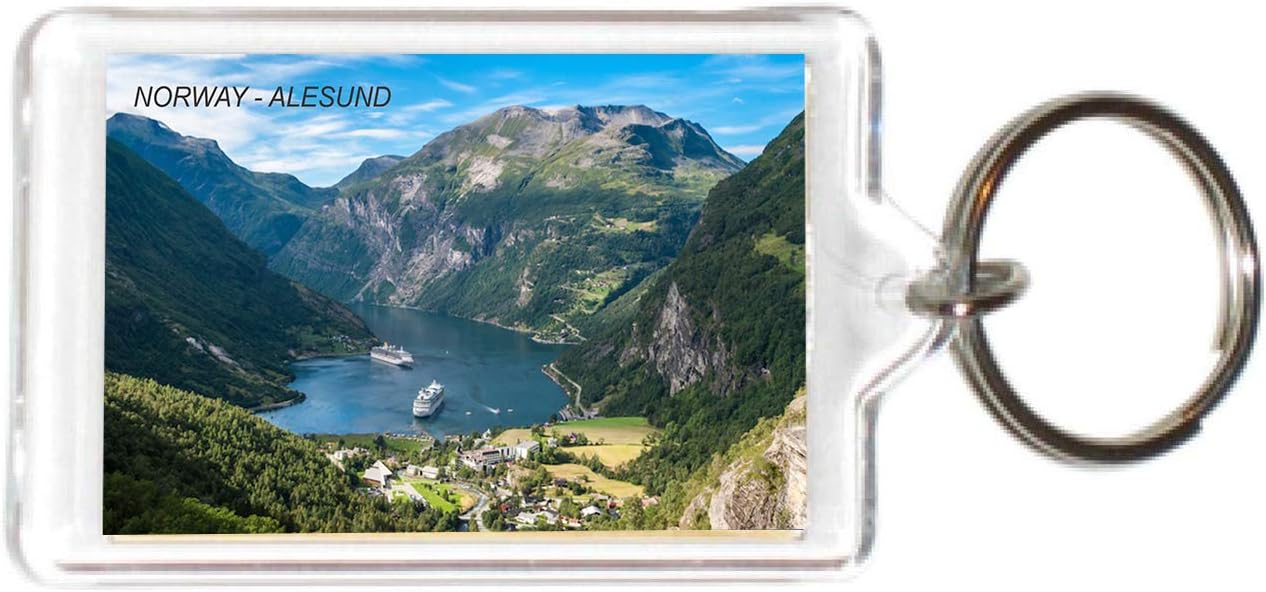 Norway Norwagian Acrylic Keychains KeyRings Holders