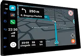 Central Multimídia Android 7pol Roadstar CarPlay AndroidAuto Rádio FM Espelha Full Touch GPS BT 32/2 GB Wi-Fi- RS815BR