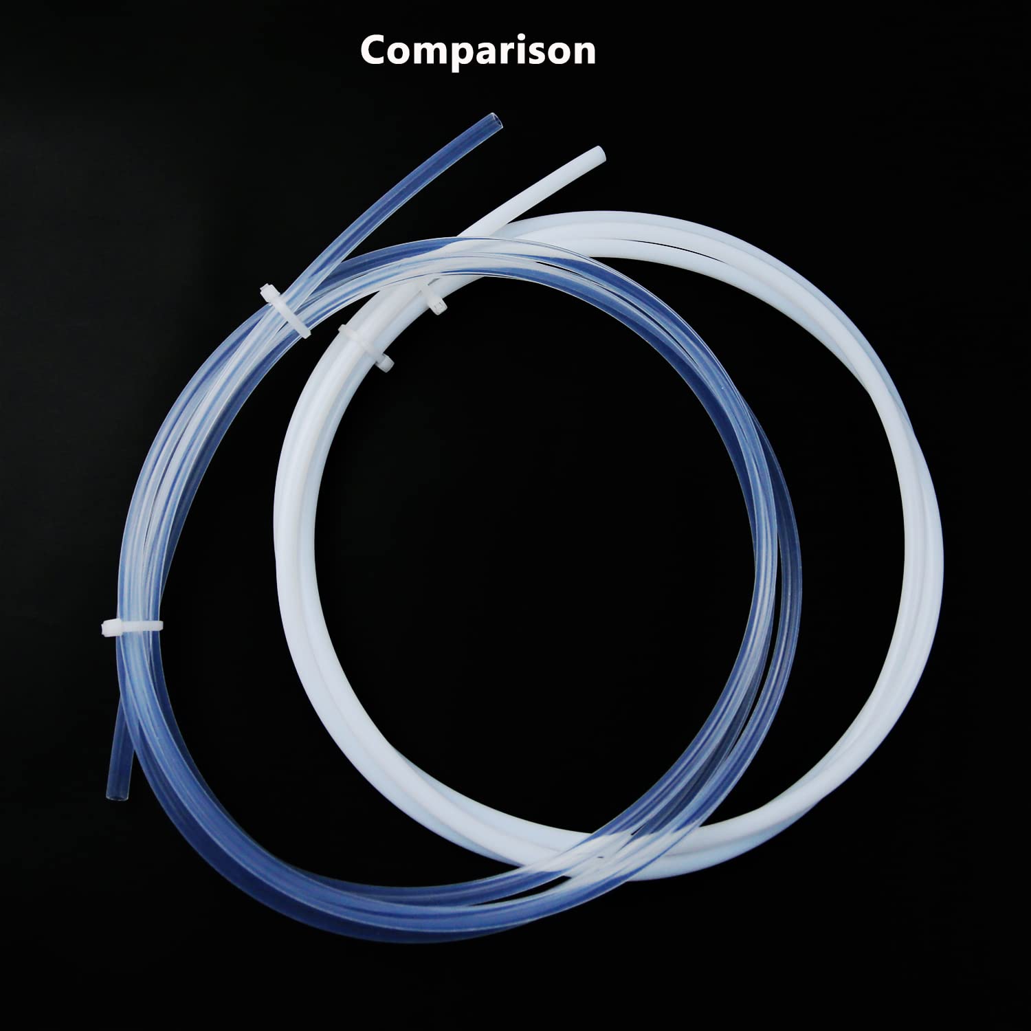 Tubo de Teflón PTFE 3 Metros 3mm ID x 5mm OD Blanco con Cortador