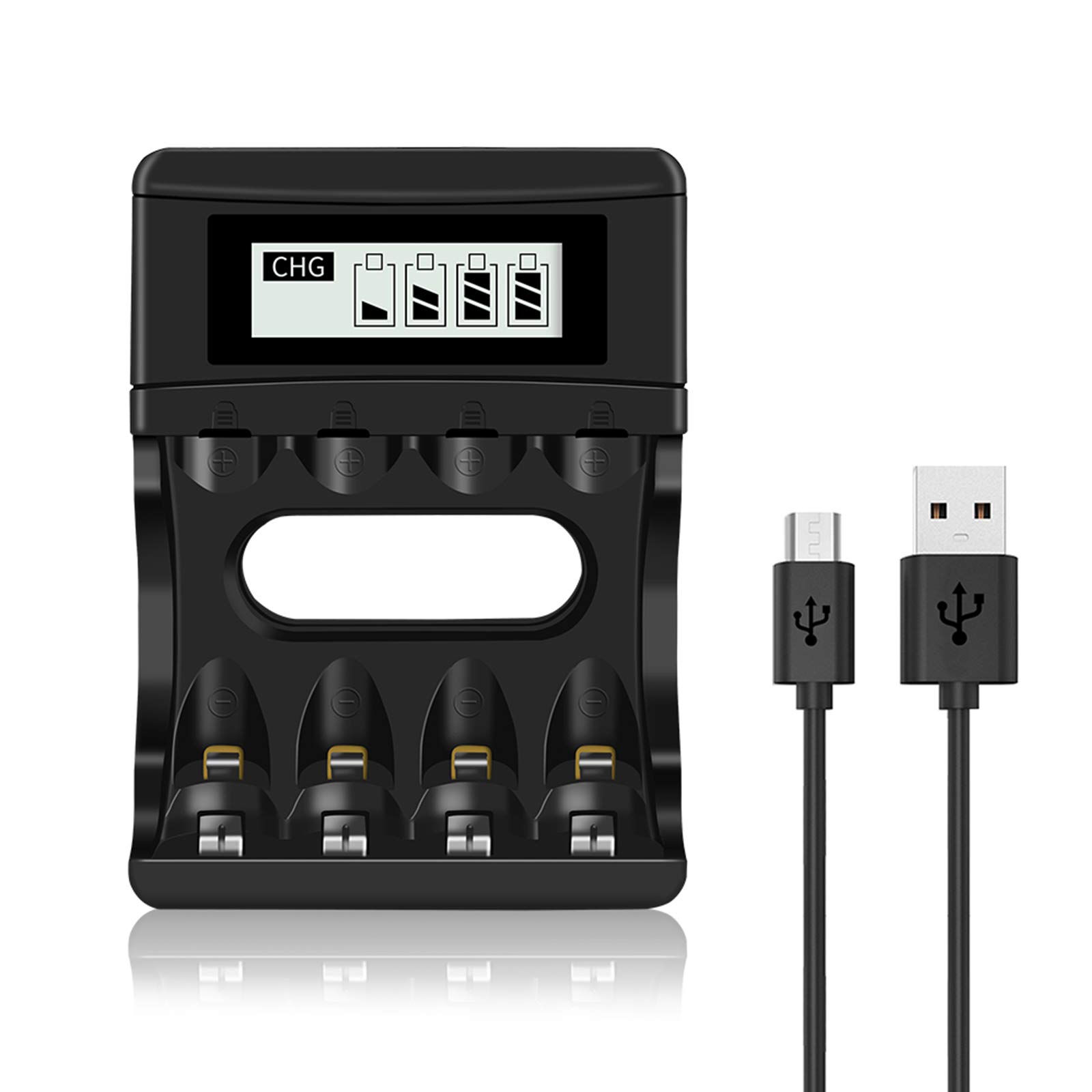 Amazon | XINGWEI 1.5Vリチウムイオン電池充電器 4スロットLCD