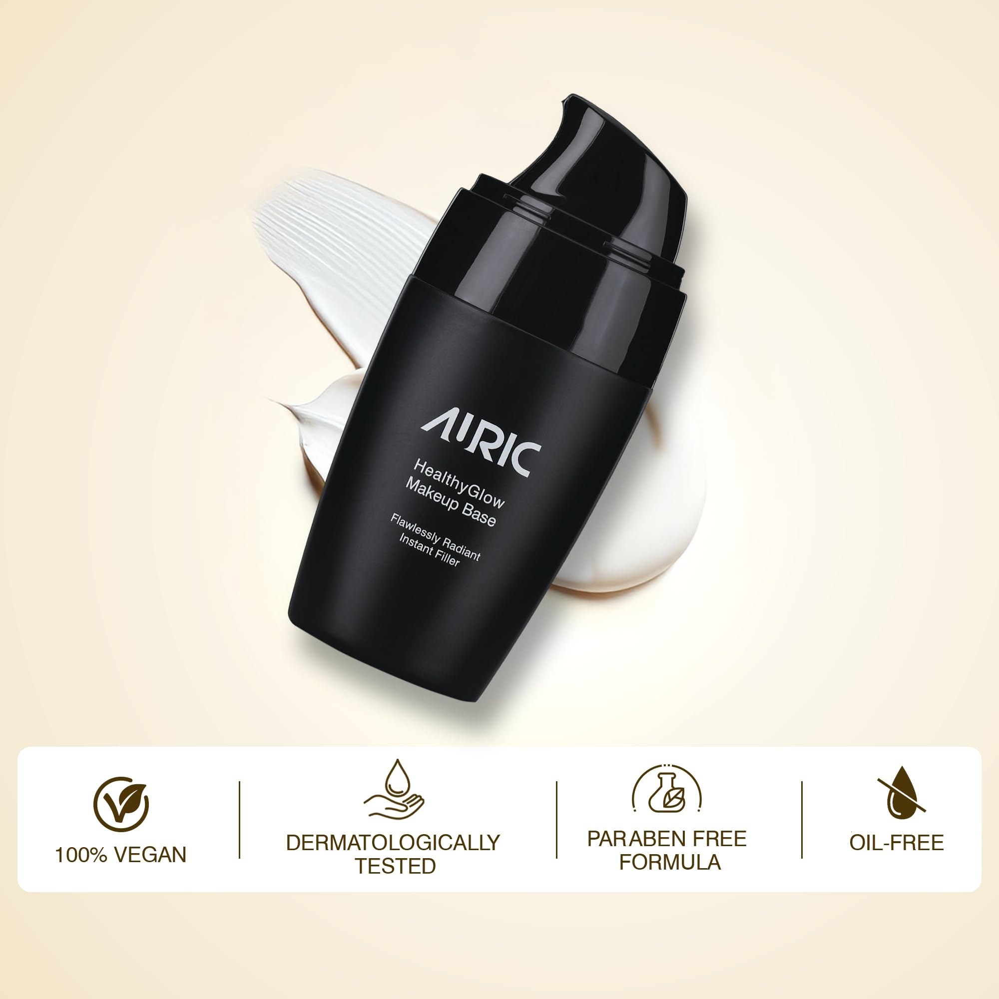 Auric Healthyglow Transparent Makeup Base (28g) I Long Lasting, Flawless and Instant Glow Formula Primer for All Skin Tones I Paraben Free 3