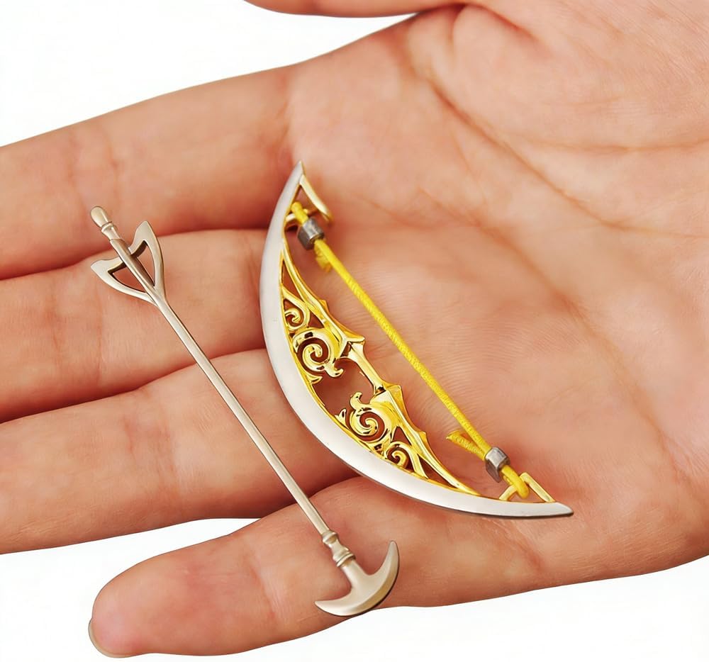 1/12 Scale Miniature Bow Arrow Set Archery Weapon Accessory for 6'' Action Figures