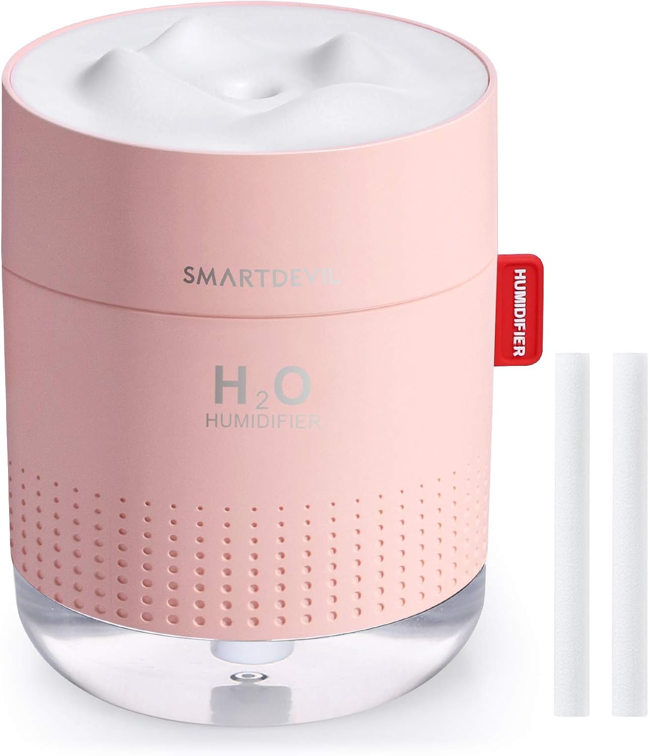 SmartDevil Small Humidifiers, 500ml Desk Humidifiers, WhisperQuiet