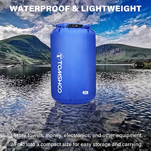 TOMSHOO Saco Seco Com 3/5 Pacotes, Sacos Leves À Prova D'Água Conjunto De Saco Com Topo De Rolo Man