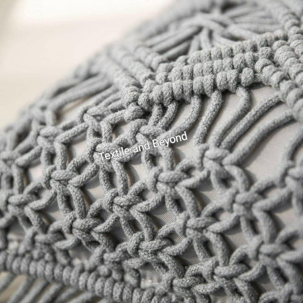 Set di 2 federe per cuscini bohémien, 40,6 x 40,6 cm, in macramè con frangia, grigie, decorative per divano, camera da letto, soggiorno, 100% cotone