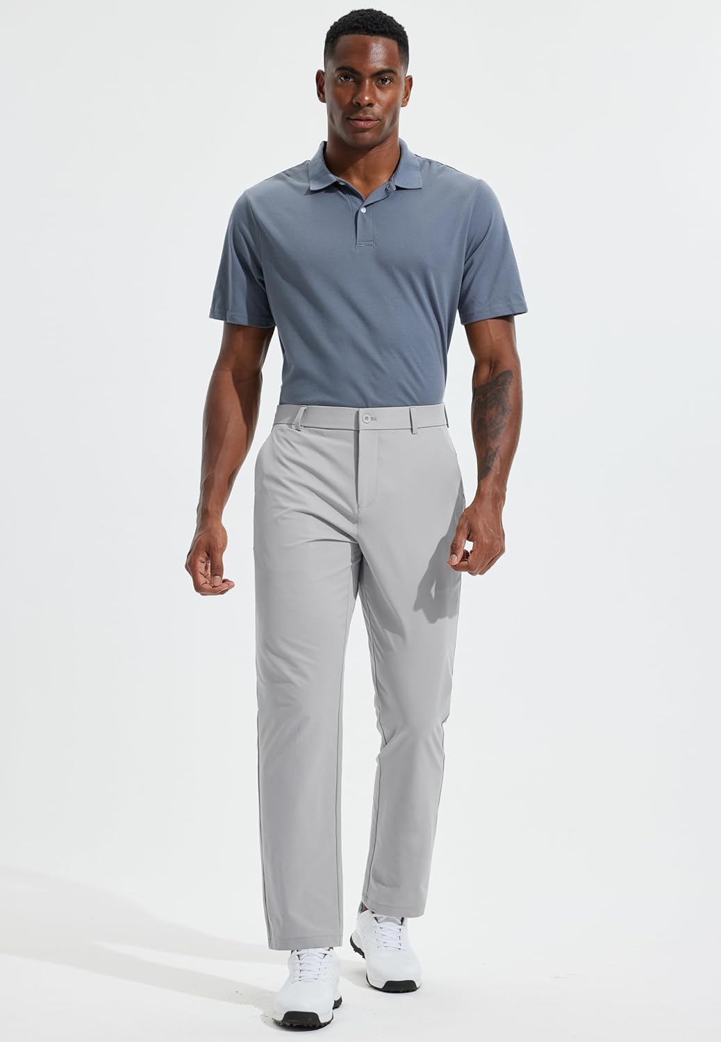 Men's Golf Pants 30"/32"/34" Lightweight Stretch Work Dress Office Travel Slacks Business Casual Trousers - Image 6