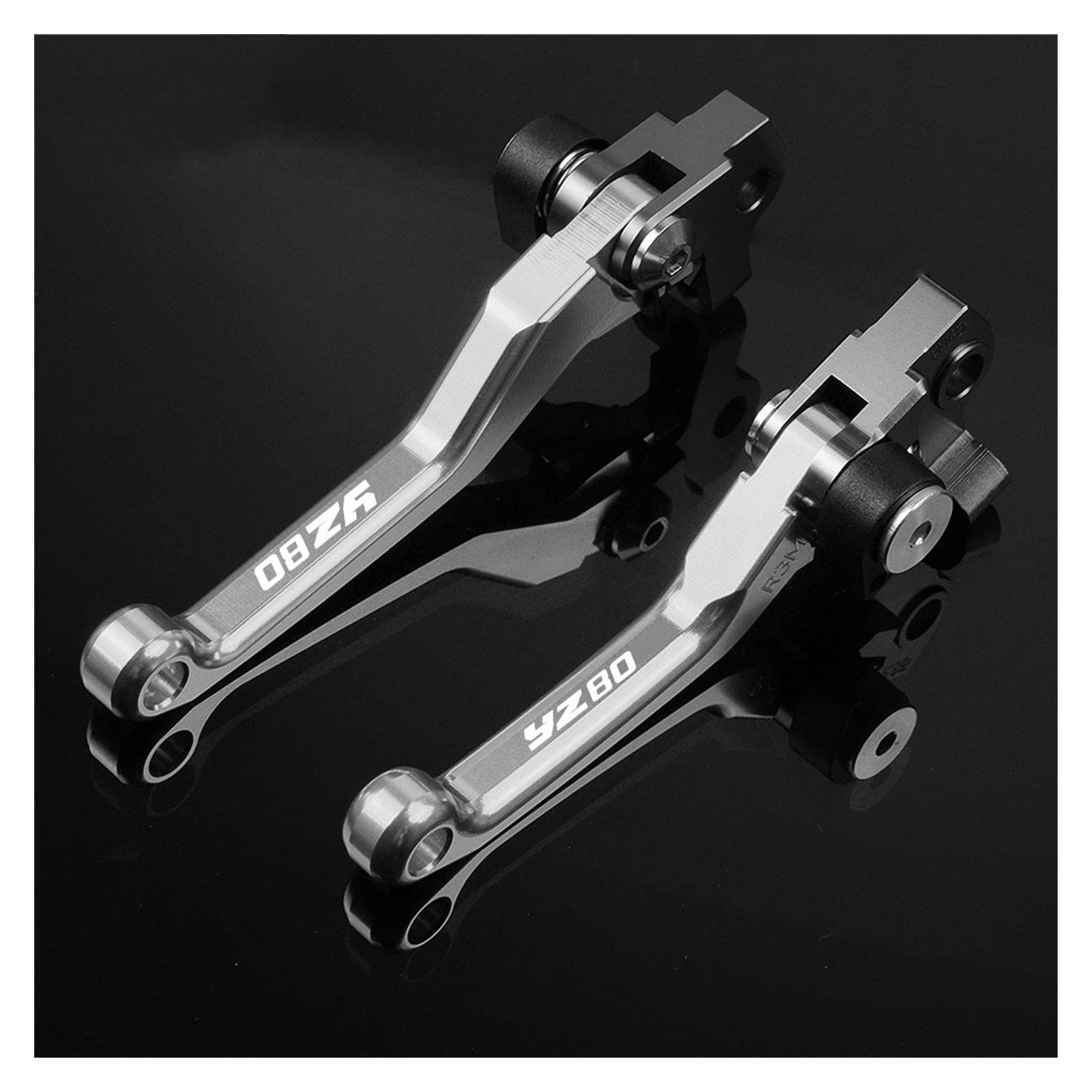 VTAIEX Motorbike Accessories for Y-AMAHA YZ80 YZ 80 2015 2016 2017 2018 Motocross Brake Clutch Levers CNC Dirt Bike Pivot Handle Lever(Grey)