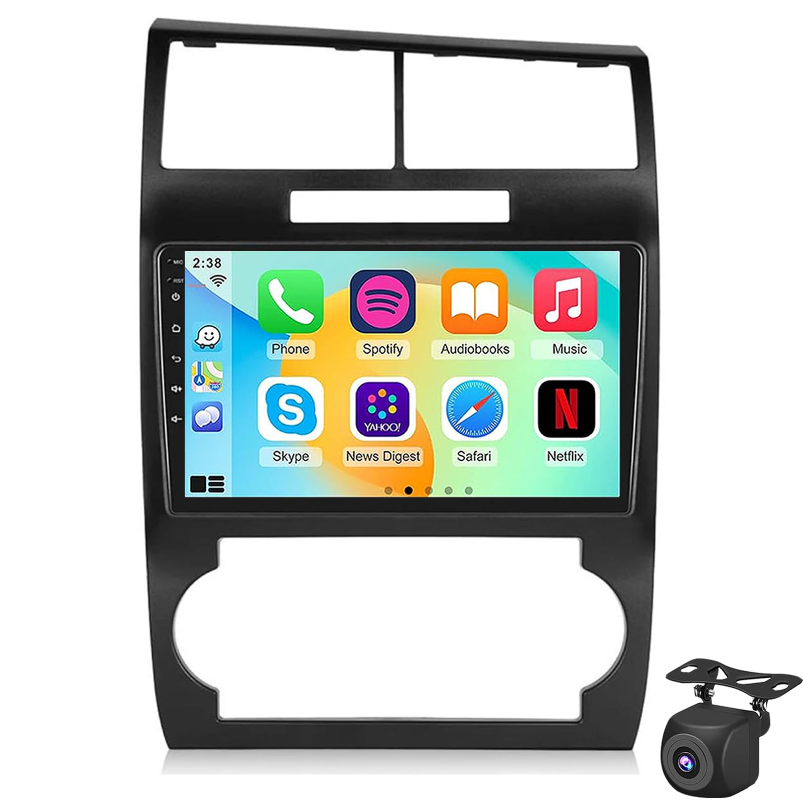 Autoradio Android pour Dodge Challenger/Charger 2005-2007 écran Tactile 9''(Color:4G 6G+128G)
