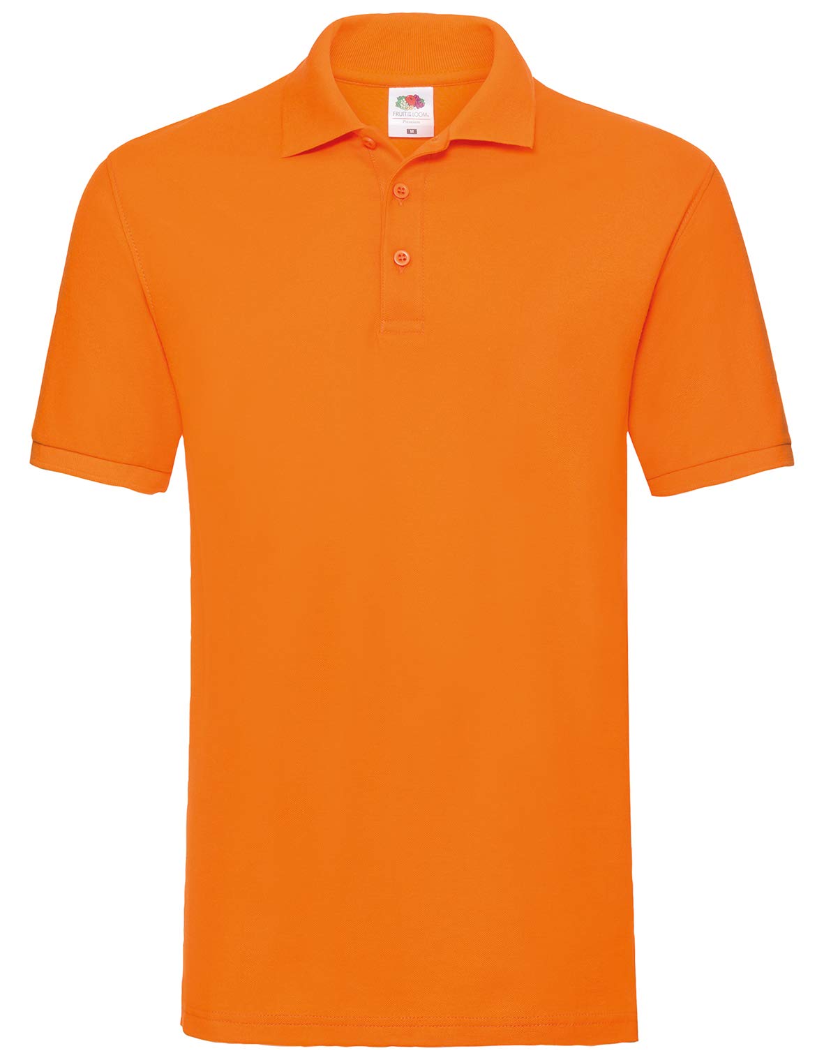 Fruit Of The Loom Men's Orange. Premium Polo Shirt - Orange - Medium