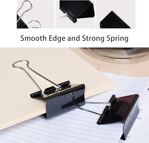 Miniatura 7 de Ufmarine Clips de carpeta extra grandes de 2.4 pulgadas de largo, clips de carpeta jumbo para oficina (8 piezas)