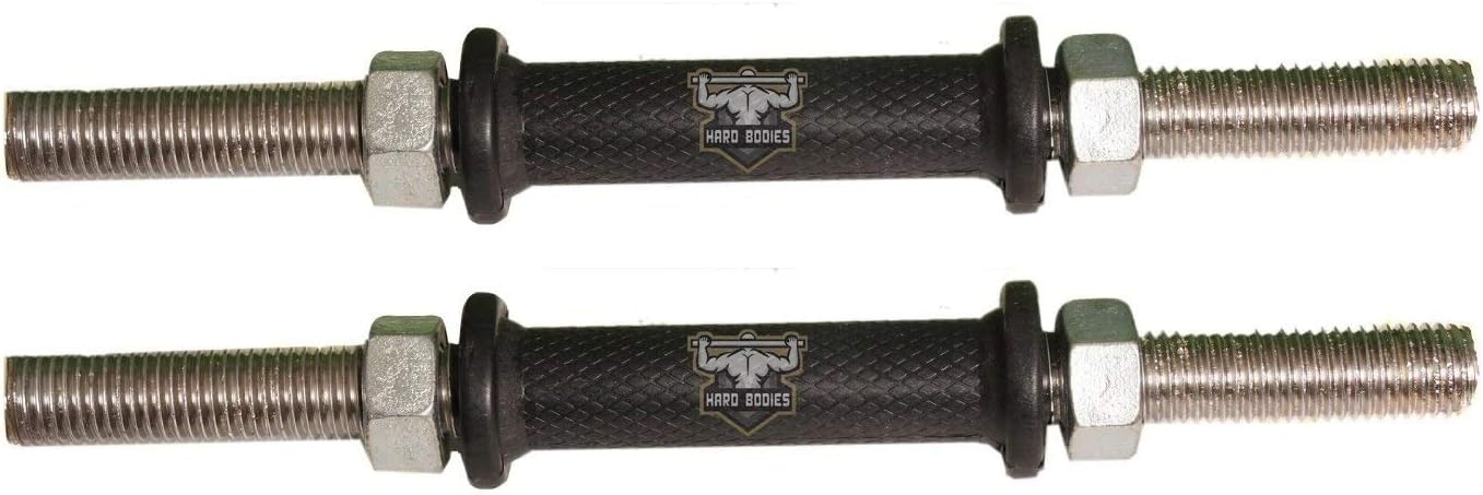 Hard Bodies 2 Max Dumbbells Rod Set with Rubber Grip (14-Inch)