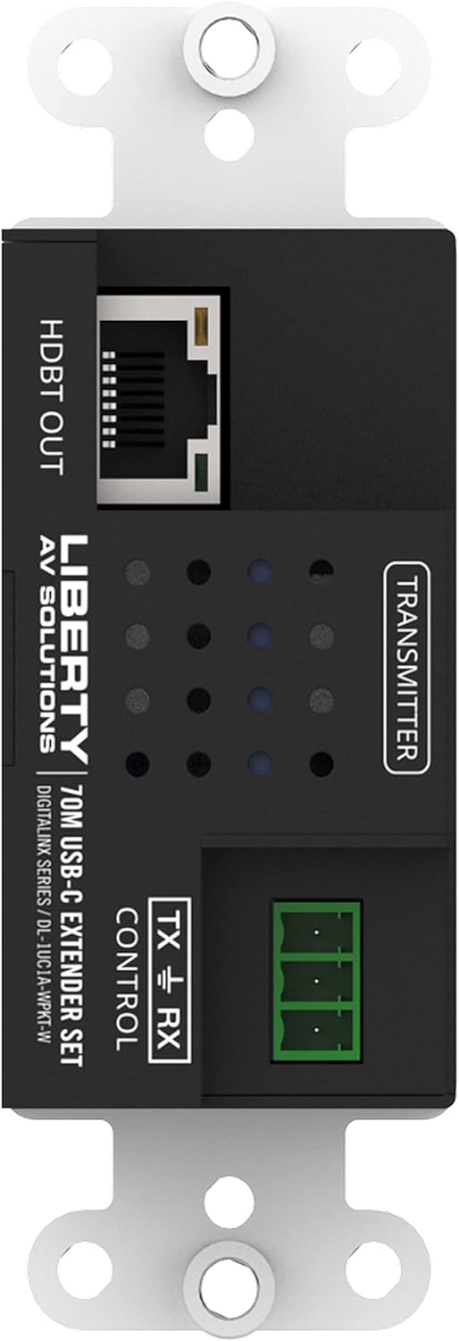 DL-1UC1A-WPKT-W 4K USB-C Single-Gang Decora Wall-Plate Set, White