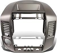 Vista 10 de DNA MOTORING Center Dash Audio A/C Finisher Surround Bisel con altavoz Bisel compatible con 04-06 Titan / 05-06 Armada Panel Lid 682577S000