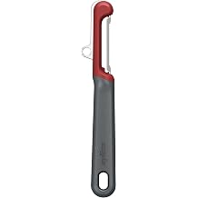 Zyliss Soft Skin Peeler Ultra-Sharp Stainless Steel Blade for Tomatoes, Peaches & More Ergonomic Wheatstraw Handle Built-in Eye Cutter & Safety Cover Dishwasher Safe Fruit & Veggie Peeler