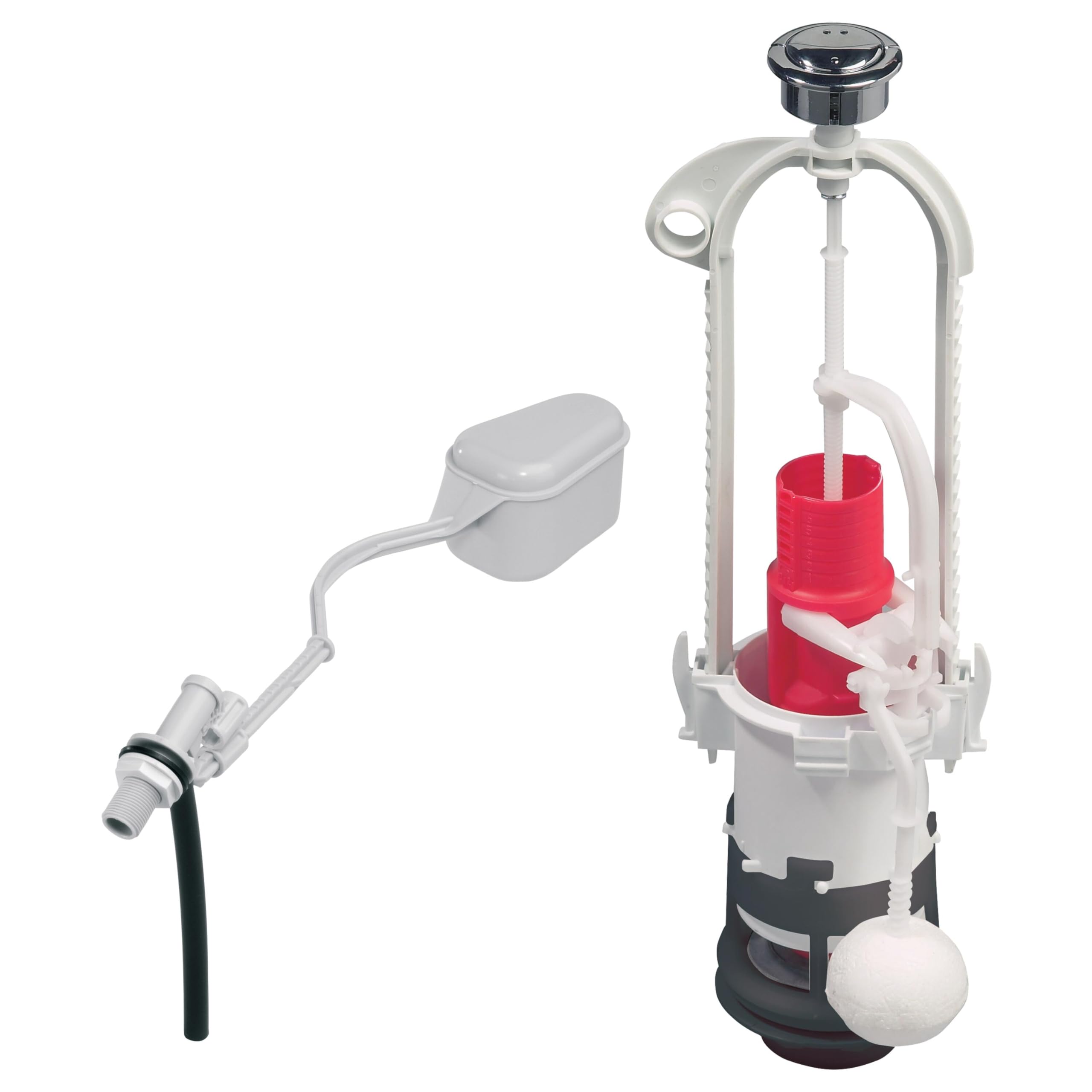 Wirquin 10724139 Mécanisme WC Double Chasse MVB Robinet Flotteur F12 Chromé