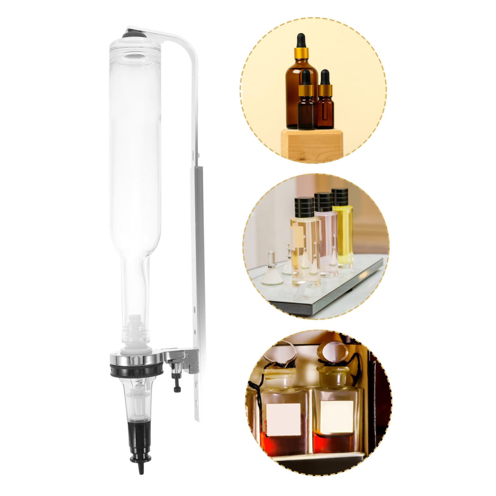 Happyyami Kit Strumenti per Ricarica Profumo Pompa in Vetro 400 Ml, Accessori per Distribuzione Profumo in Spazi Commerciali e Viaggi, Soluzione per Controllo Dosaggio Liquido