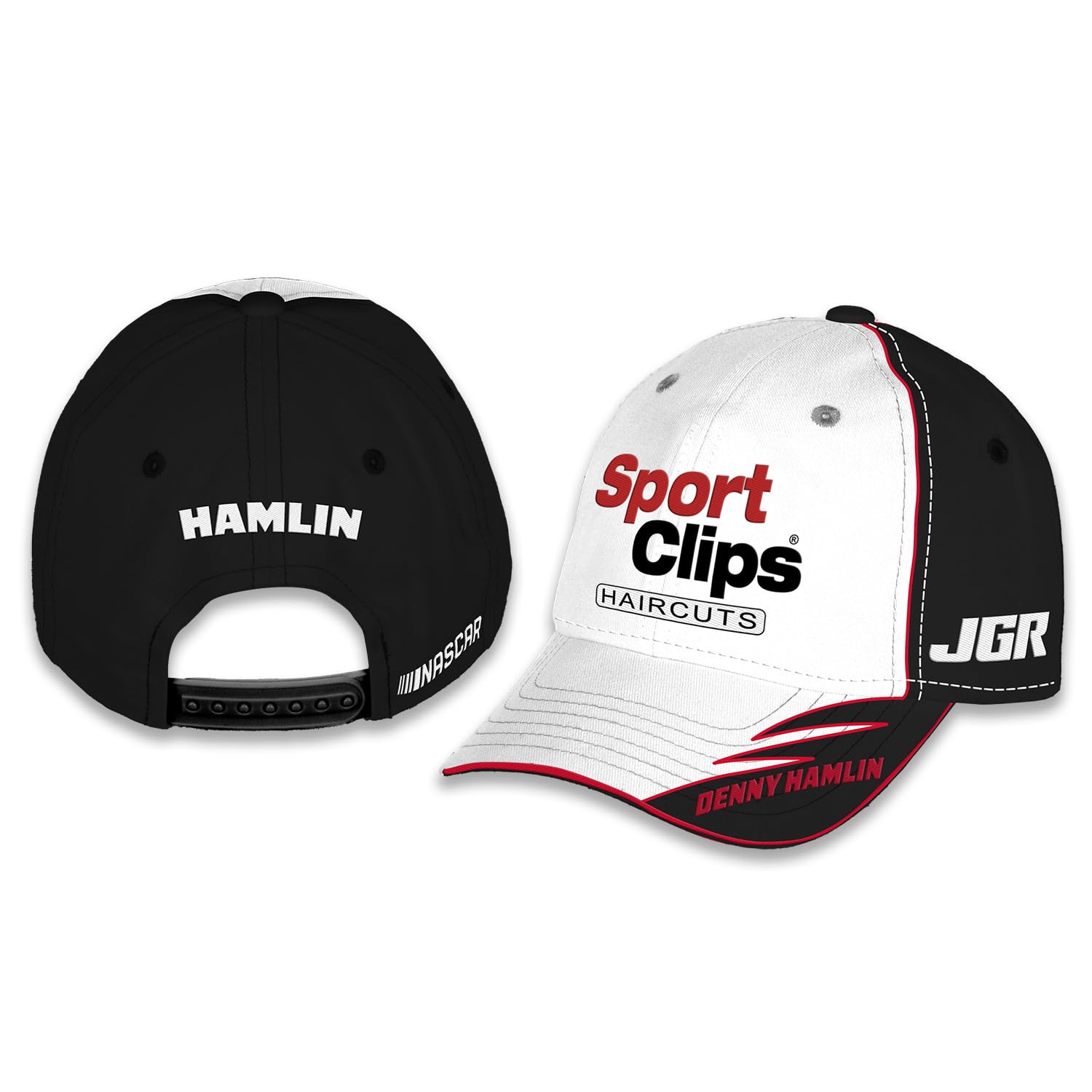 Denny Hamlin #11 NASCAR 2025 Element Snapback White Hat