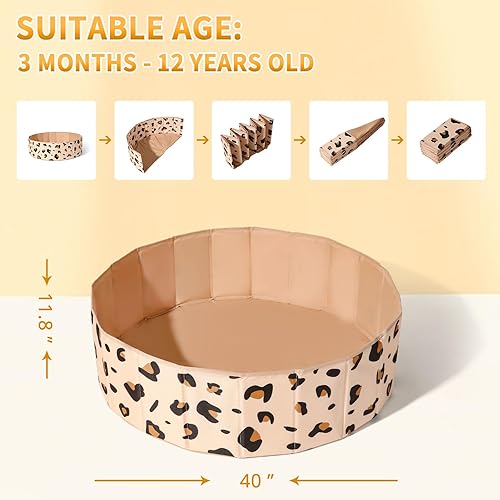 Miniatura 3 de TRENDPLAY Pozo de bolas para niños pequeños, perros, gatos, tienda de campaña de juegos para niños, hoyo de bolas portátil perfecto para uso en