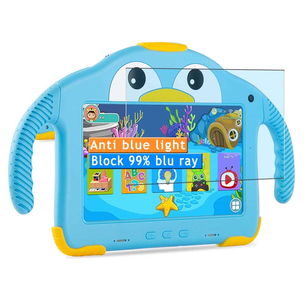 Vaxson2-Pack Anti Blue Light Screen Protector, compatible with YosaToo Kids Tablet 7", TPU Guard Film Protectors Sticker [NOT Tempered Glass] New