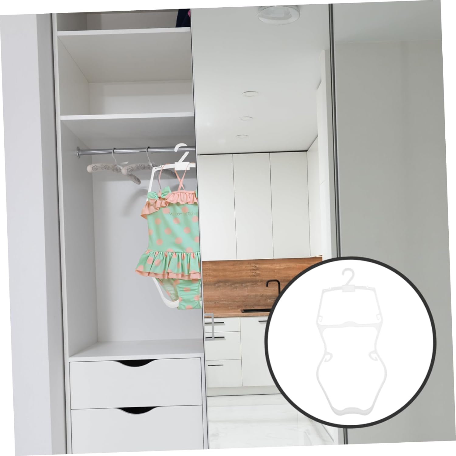 5pcs Boy Girl Swimsuit Hanger Boy Girl Swimwear Display Hangers for Clothing Stores Versatile for Bathing Suits and Clothes