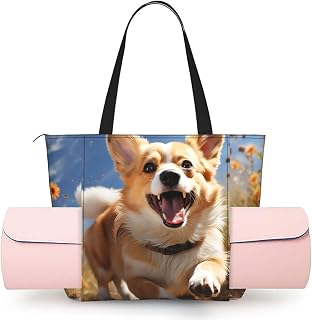 Women'S Yoga Bag With Yoga Mat Carrier Large Shoulder Bag Horse Clip Art Carryall Tote For Travel Office Beach Gym