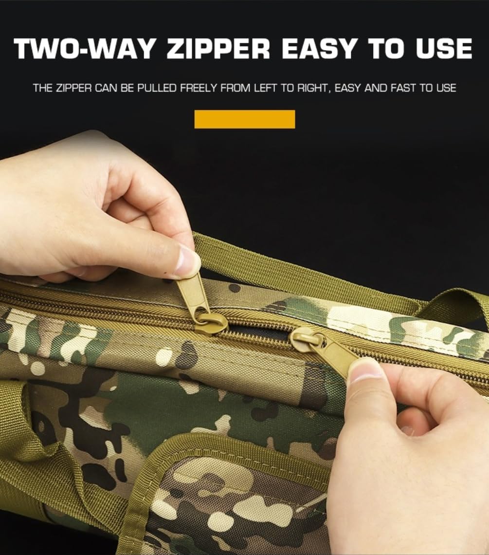 Peminkoo Bolsa para Pistola de Caza de 100 cm, Funda Protectora para Rifle de Combate, Paintball táctico, Molle, para Tiro con Airsoft