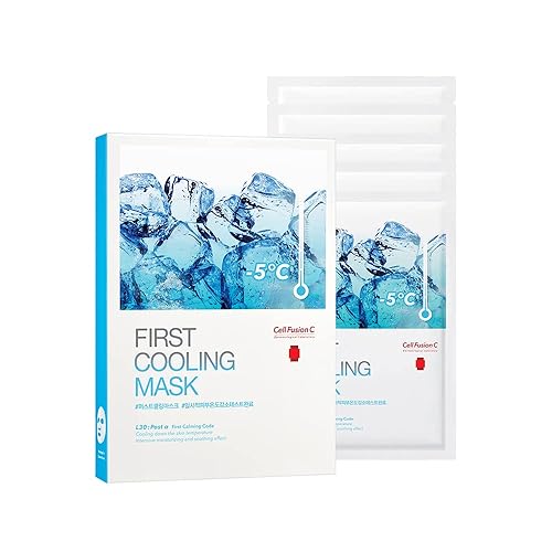 Miniatura 7 de Cell Fusion C Mascarilla refrescante Post Alpha Cica 5ea con centella asiática y pantenol, mascarilla coreana hidratante y calmante para piel