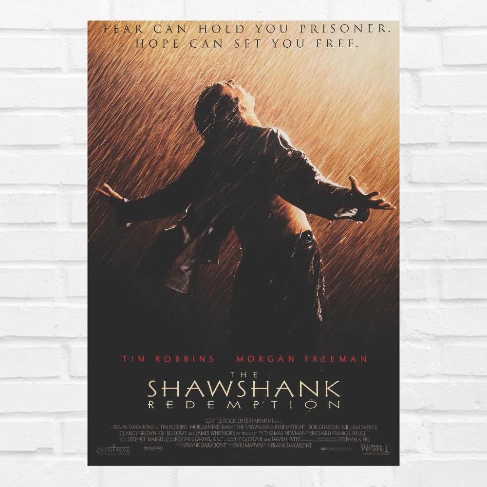 Good Hope Hollywood Movie Shawshank Redemption Motivational Quote Poster (12 x 18 Inch) For wall decor home decor bedroom living room Gift Paintings wallpaper Hostel Boys Girls.