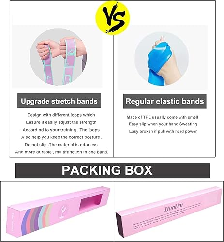 Miniatura 3 de Bandas elásticas latinas para yoga, bandas de resistencia para danza, gimnasia, entrenamiento, pilates para terapia física