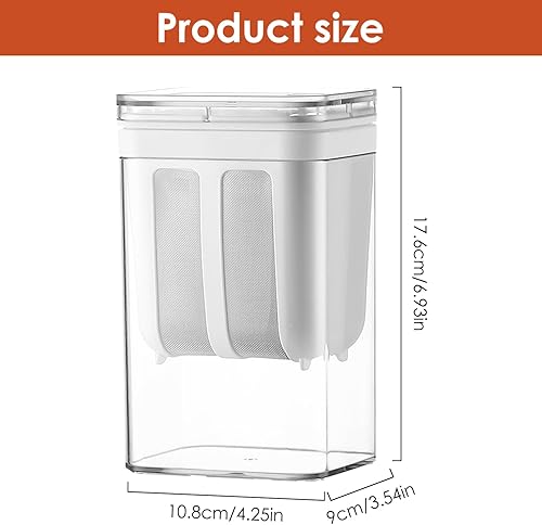 Miniatura 2 de Yogurt Maker Colador de grado alimenticio casero para hacer yogur griego 37.2 fl oz38 onzas líquidas, reutilizable, a prueba de fugas, colador de