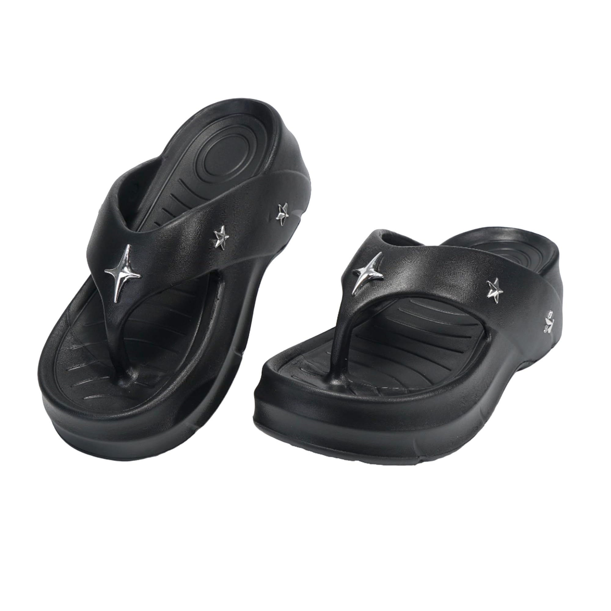 JOMIX Chanclas Elegantes Mujer Sandalias de Verano Antideslizantes con Suela Gruesa Zapatillas Cómodas y Ligeras de EVA para Playas Piscinas y Baños
