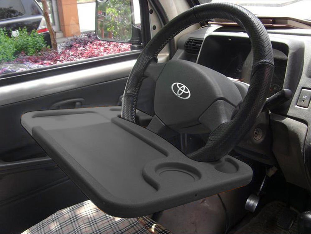 Sugautia Car Steering Wheel Desk 2 in 1 Car Tray Table, Laptop and Cup Holder for Car Steering, Car Trays for Eating, Car Multifunctional Main Driver Card Table, Car Food Trays (B0CW6GT569) Amazon Price History, Amazon Price Tracker
